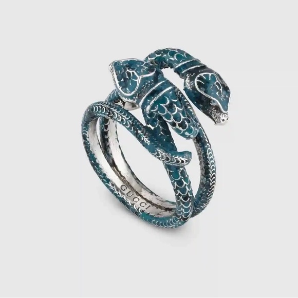 Gucci Jewelry - Gucci Enamel Snake Ring